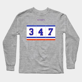 Rep Your Area Code (NYI 347) Long Sleeve T-Shirt